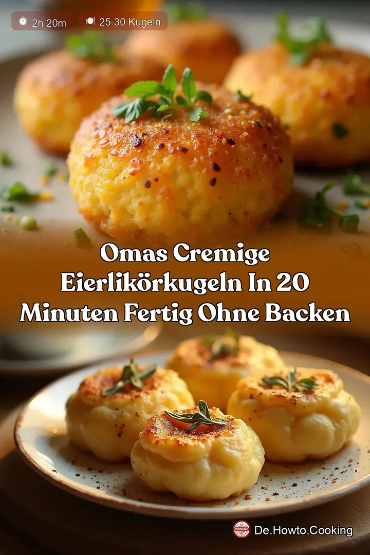 Omas Cremige Eierlik&ouml;rkugeln In 20 Minuten fertig ohne Backen