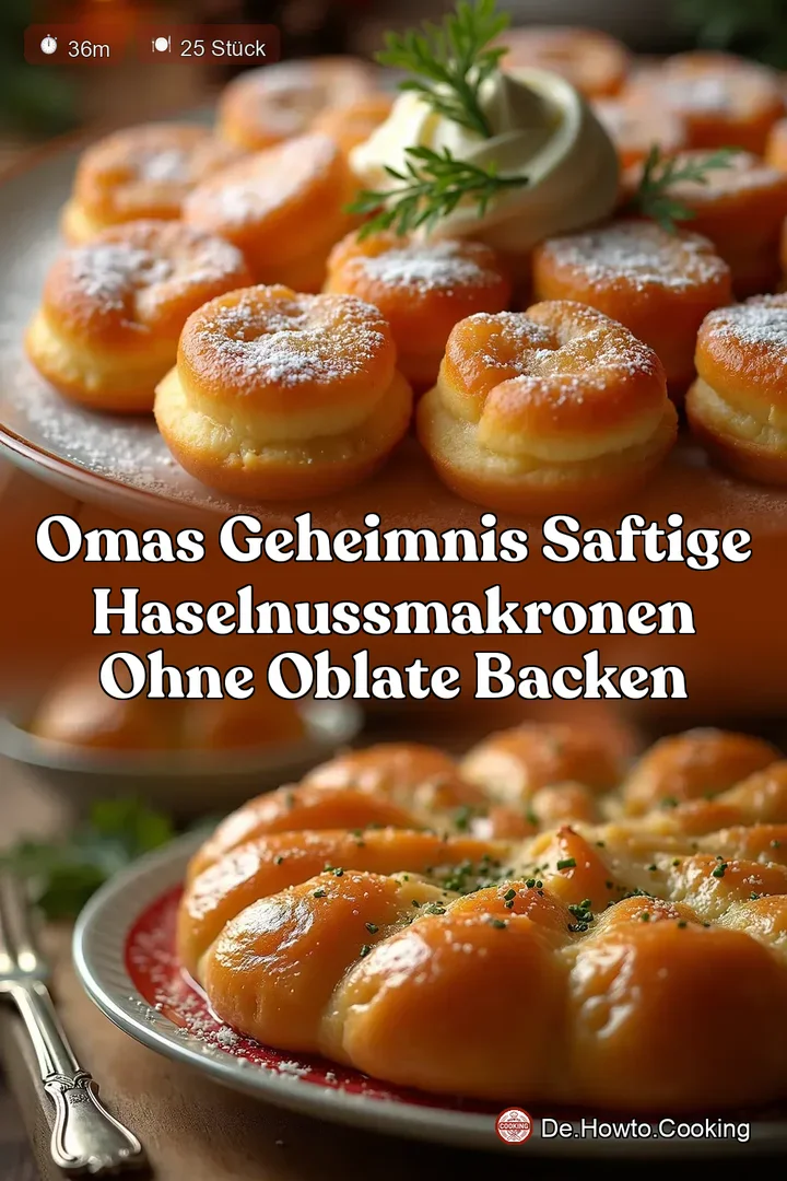 Omas Geheimnis Saftige HaselnussMakronen Ohne Oblate Backen