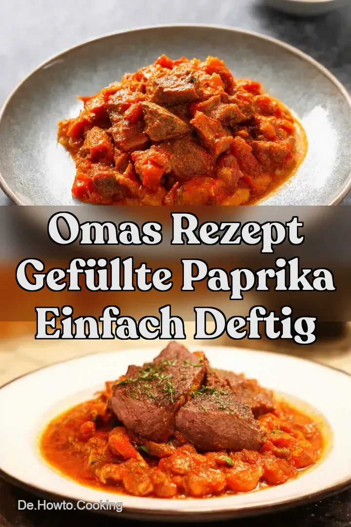 Omas Rezept Gef&uuml;llte Paprika Einfach Deftig