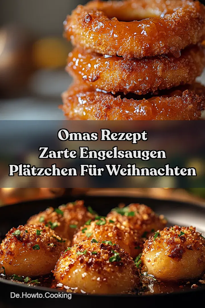 Omas Rezept Zarte Engelsaugen Plätzchen für Weihnachten
