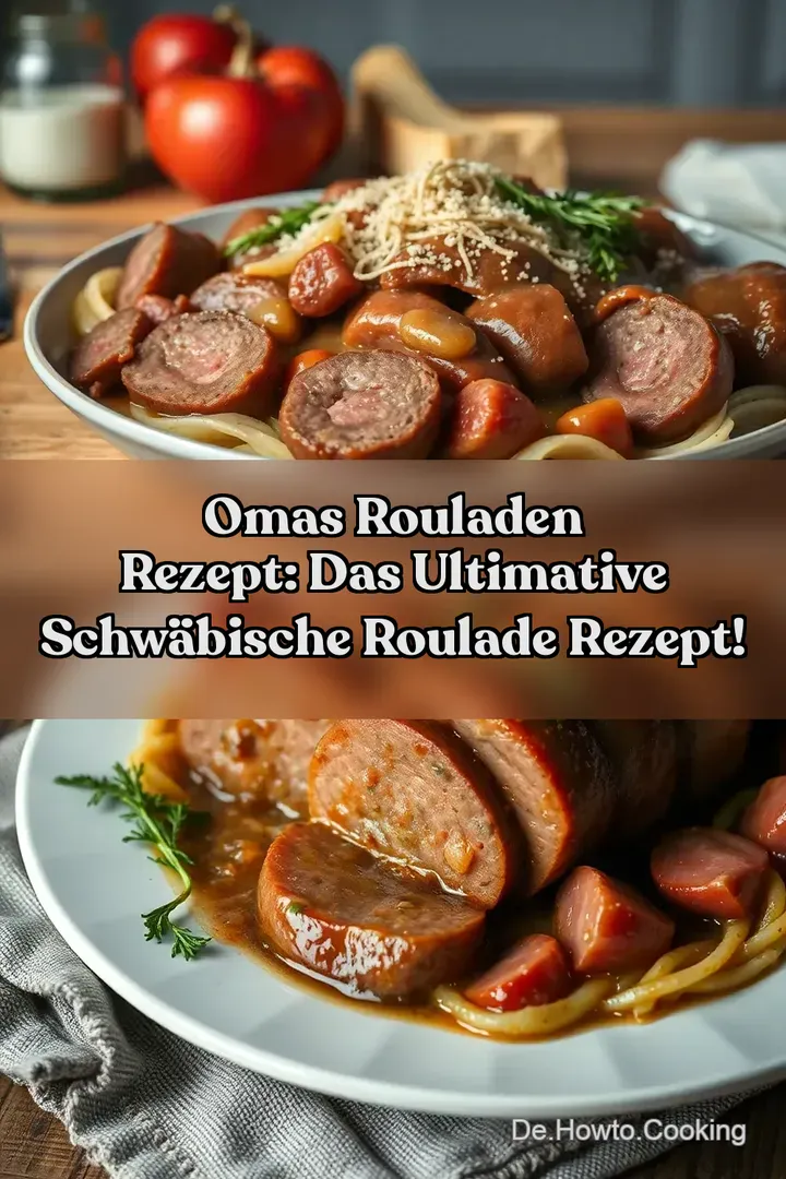 Omas Rouladen Rezept: Das Ultimative Schw&auml;bische Roulade Rezept!