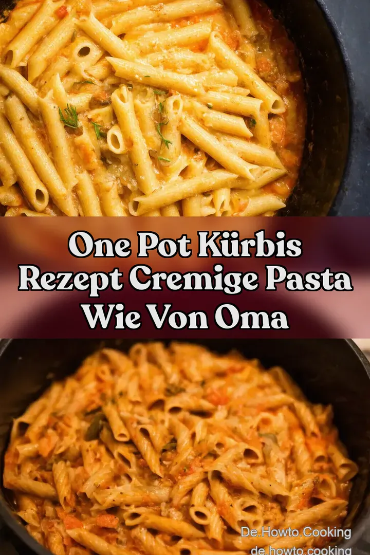 One Pot K&uuml;rbis Rezept Cremige Pasta wie von Oma