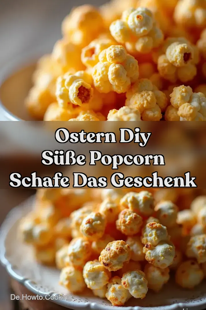 Ostern DIY S&uuml;&szlig;e Popcorn Schafe Das Geschenk