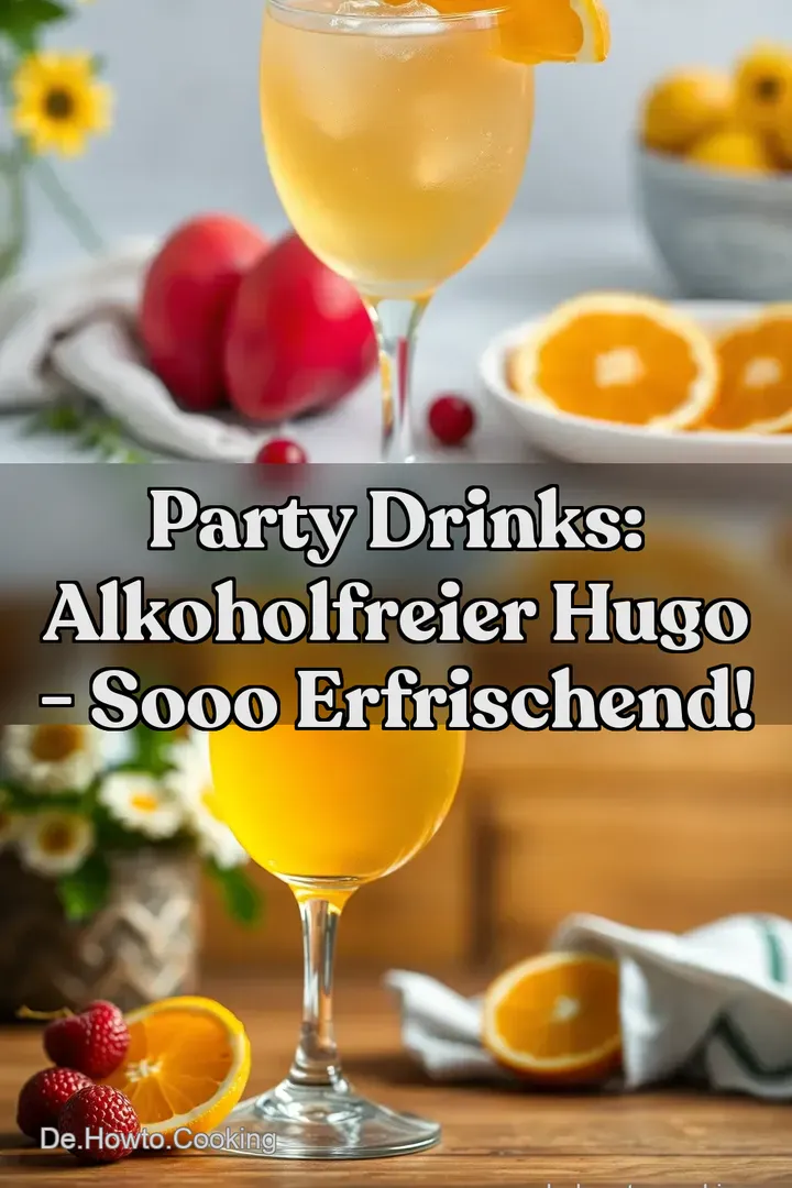 Party Drinks: Alkoholfreier Hugo - Sooo erfrischend!