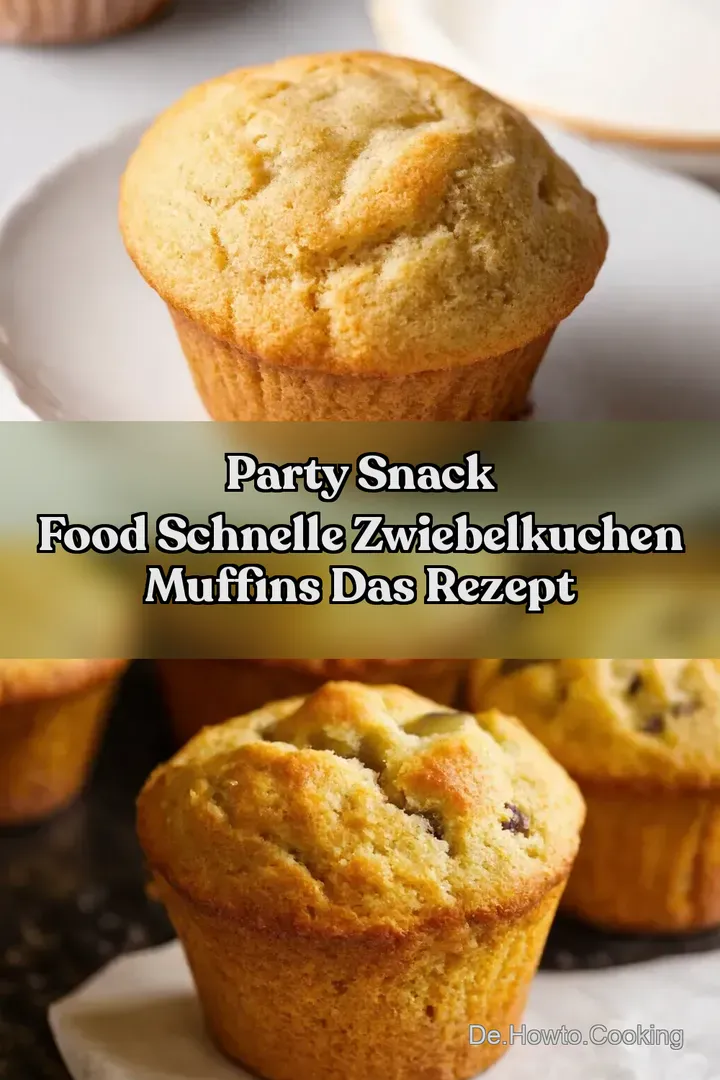 Party Snack Food Schnelle Zwiebelkuchen Muffins Das Rezept