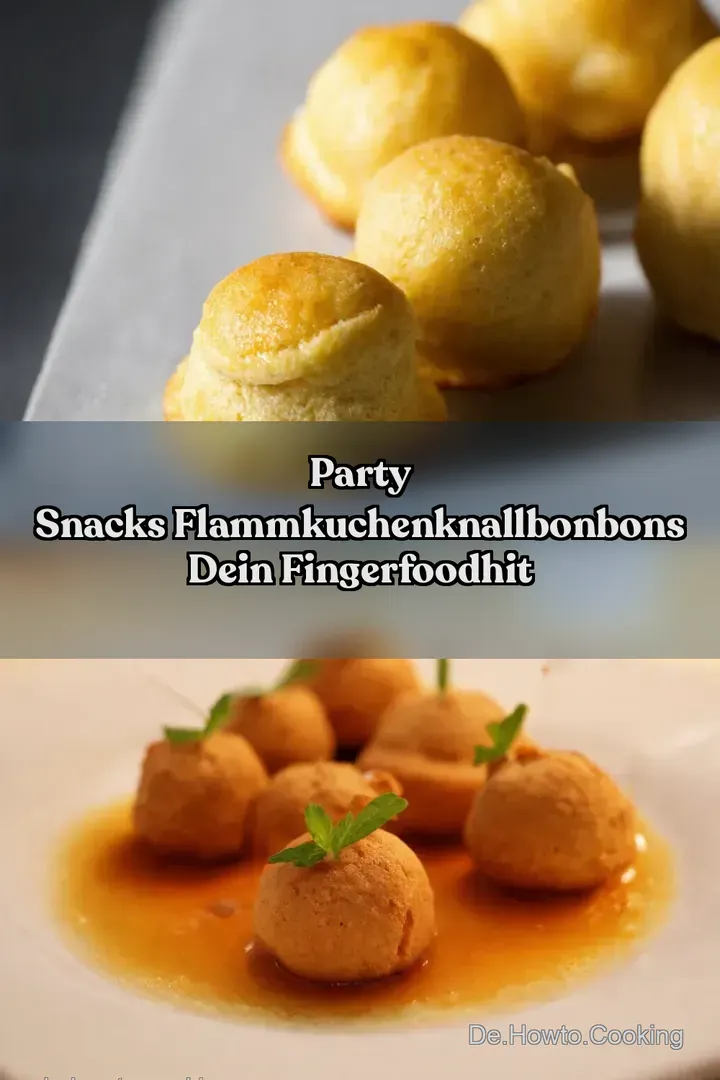Party Snacks FlammkuchenKnallbonbons Dein FingerfoodHit