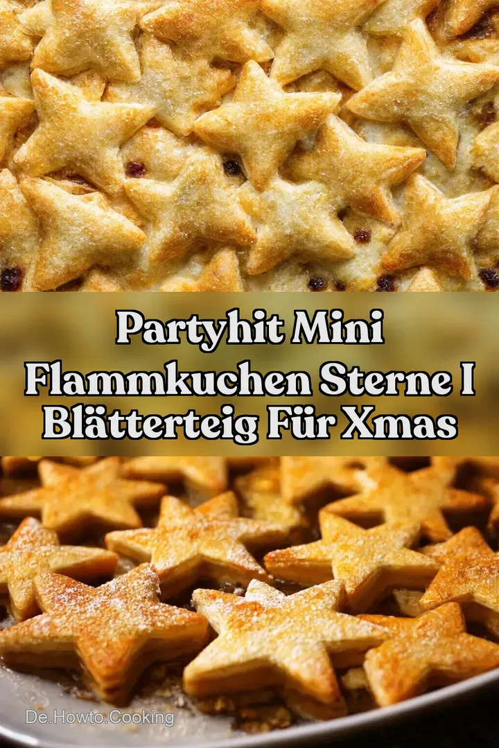 PartyHit Mini Flammkuchen Sterne I Bl&auml;tterteig f&uuml;r Xmas