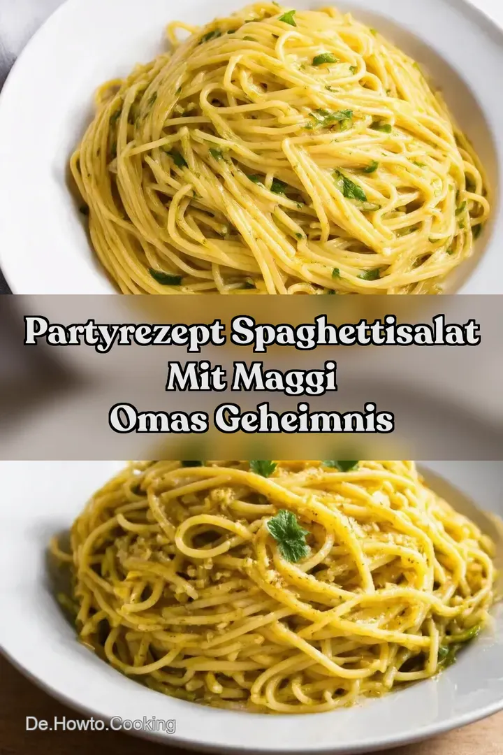 Partyrezept Spaghettisalat Mit Maggi Omas Geheimnis