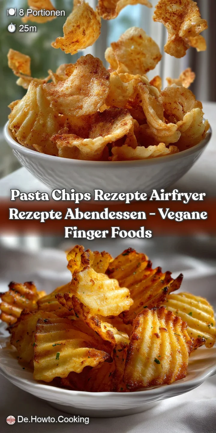 Pasta Chips Rezepte Airfryer Rezepte Abendessen - Vegane Finger Foods