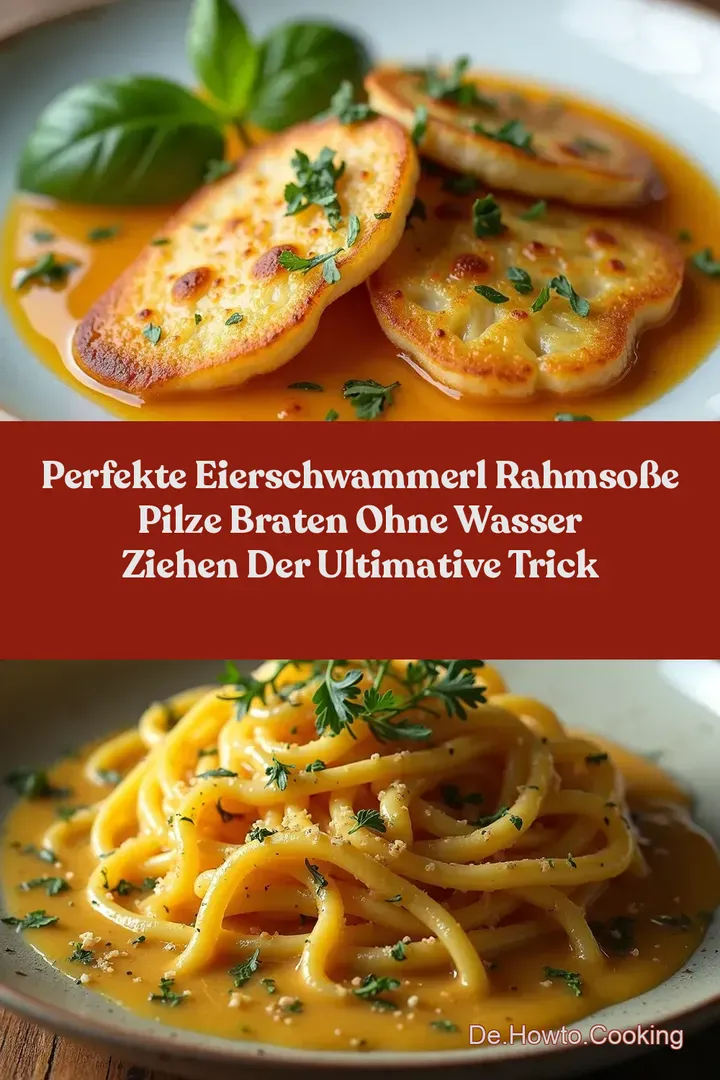 Perfekte Eierschwammerl Rahmso&szlig;e Pilze Braten Ohne Wasser Ziehen Der ultimative Trick