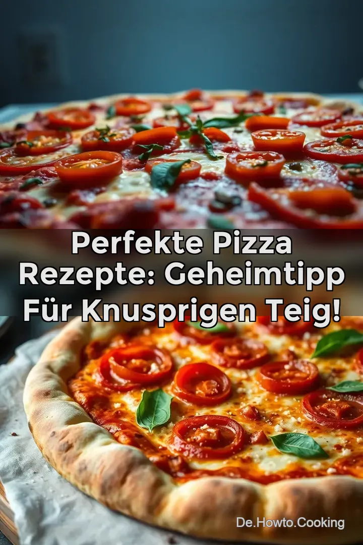 Perfekte Pizza Rezepte: Geheimtipp f&uuml;r knusprigen Teig!