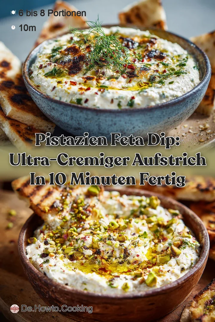 Pistazien Feta Dip: Ultra-cremiger Aufstrich in 10 Minuten fertig