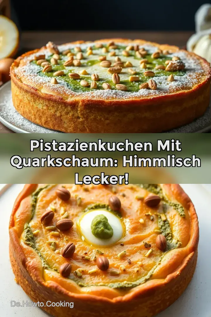 Pistazienkuchen mit Quarkschaum: Himmlisch Lecker! ✨