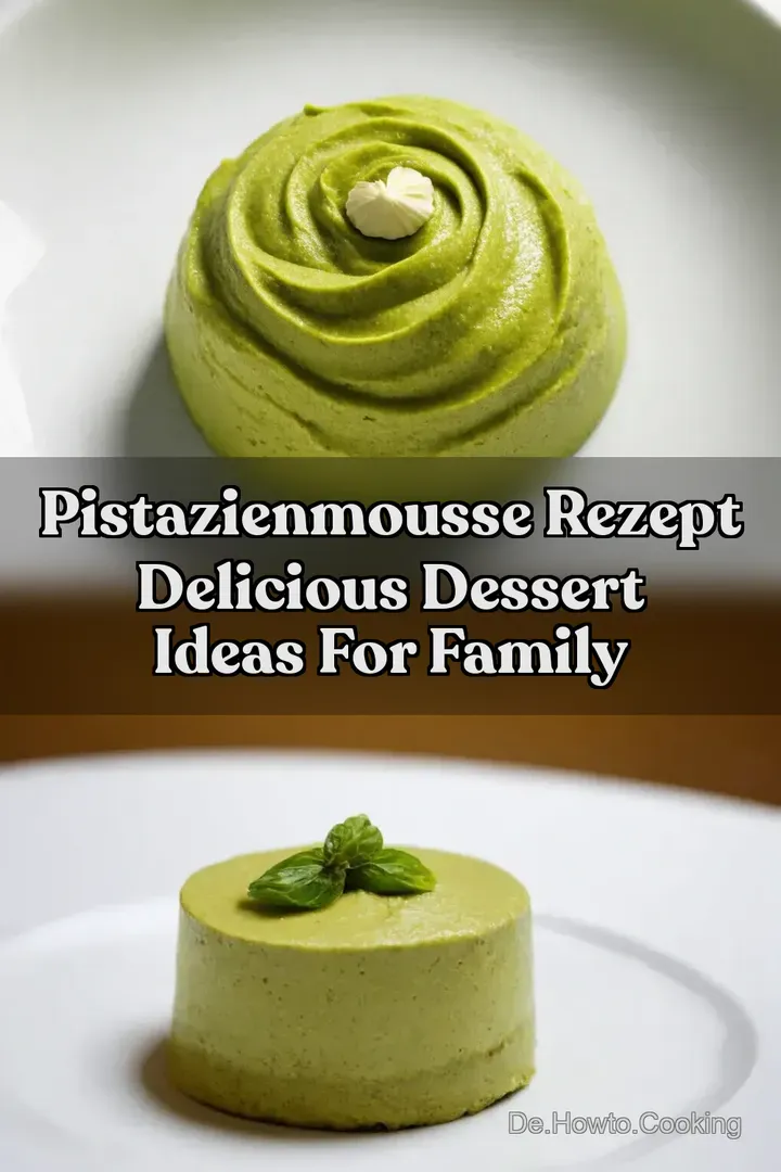 Pistazienmousse Rezept Delicious Dessert Ideas for Family