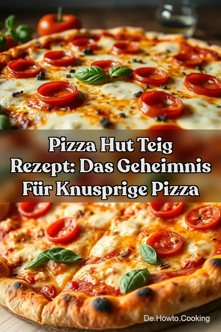 Pizza Hut Teig Rezept: Das Geheimnis f&uuml;r Knusprige Pizza
