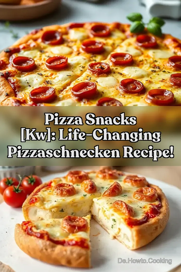 Pizza Snacks [kw]: Life-Changing Pizzaschnecken Recipe!