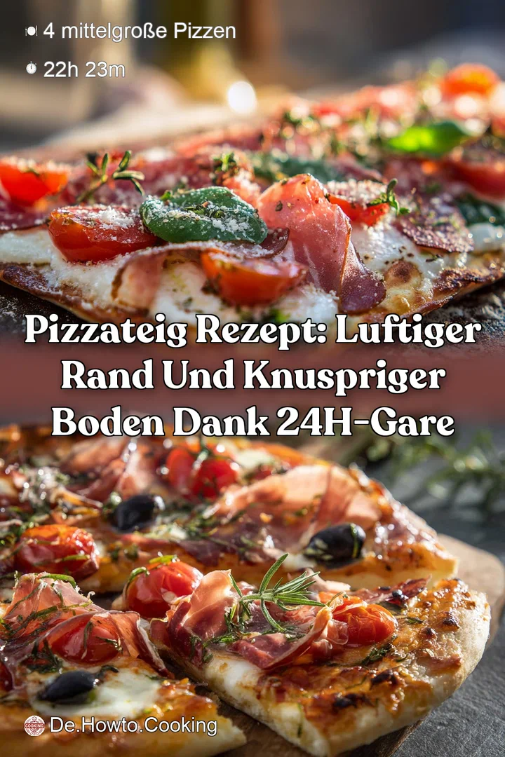Pizzateig Rezept: Luftiger Rand und knuspriger Boden dank 24h-Gare