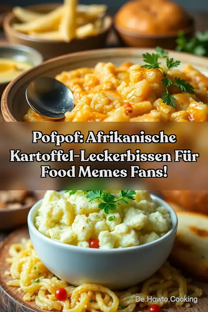 PofPof: Afrikanische Kartoffel-Leckerbissen f&uuml;r Food Memes Fans!