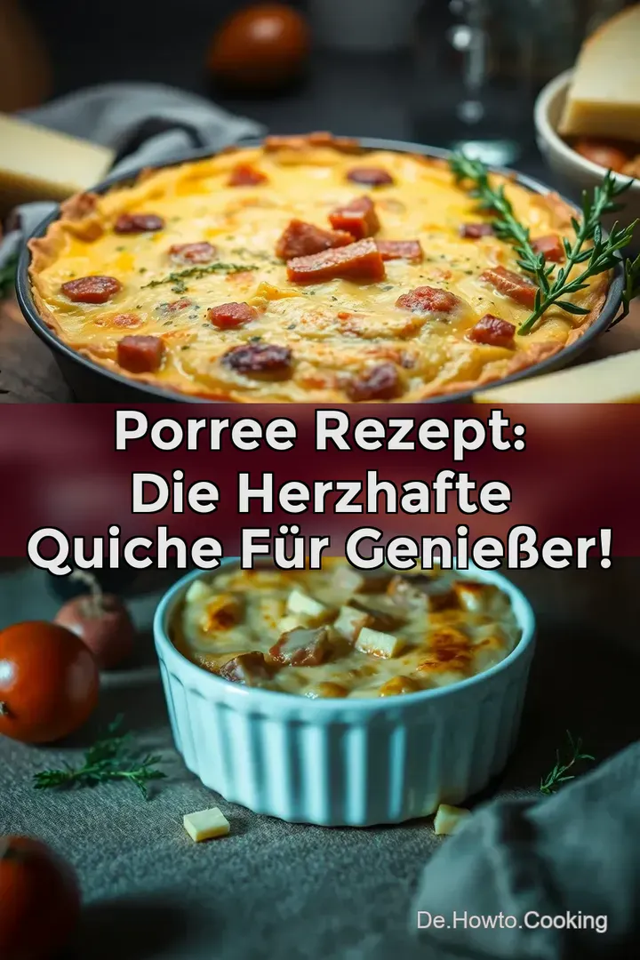 Porree Rezept: Die herzhafte Quiche f&uuml;r Genie&szlig;er!