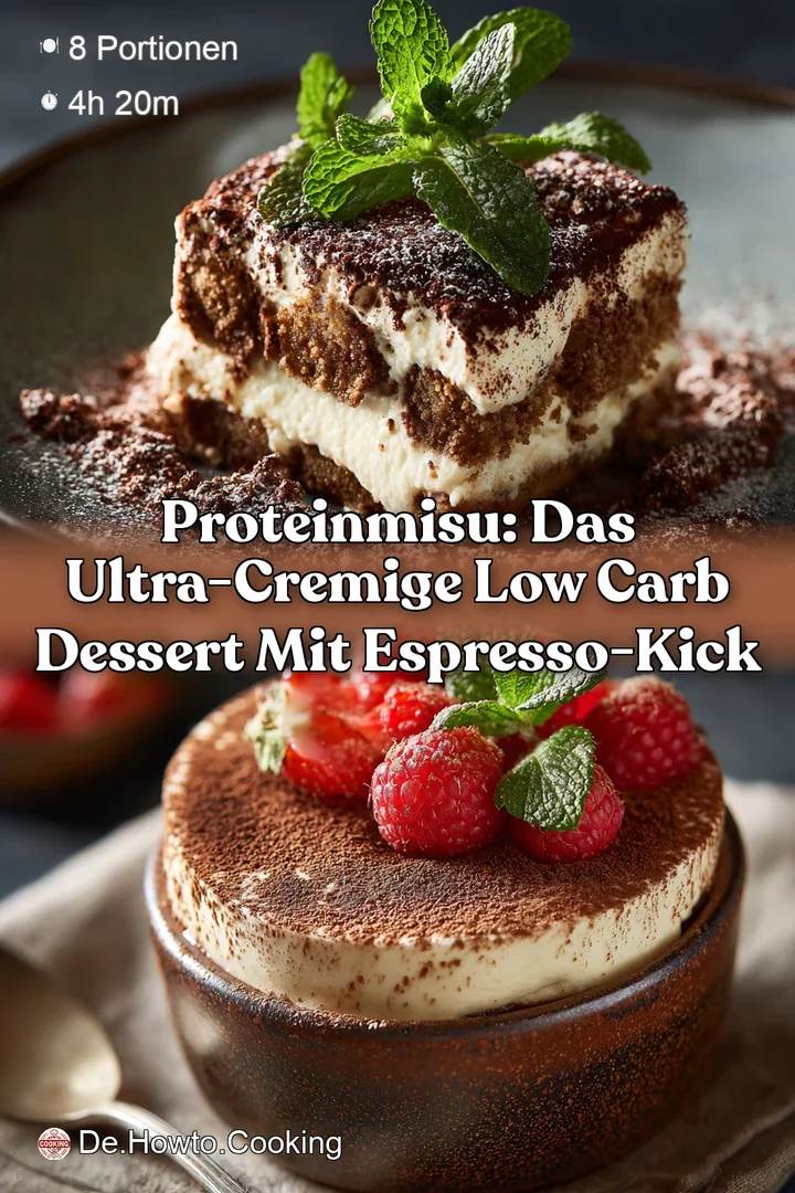 Proteinmisu: Das ultra-cremige Low Carb Dessert mit Espresso-Kick