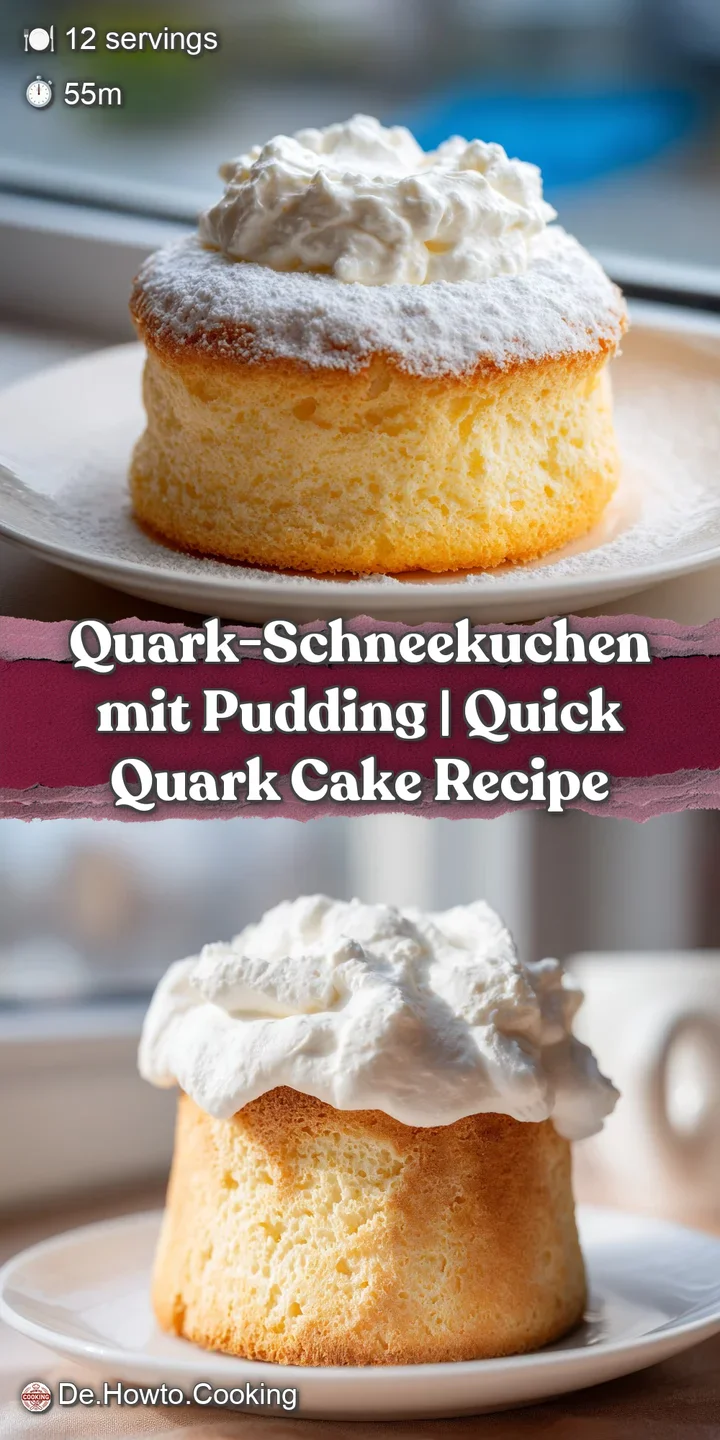 Close-up of velvety white cream peaks and a rich, smooth pudding layer, showing a soft and fluffy cake texture.