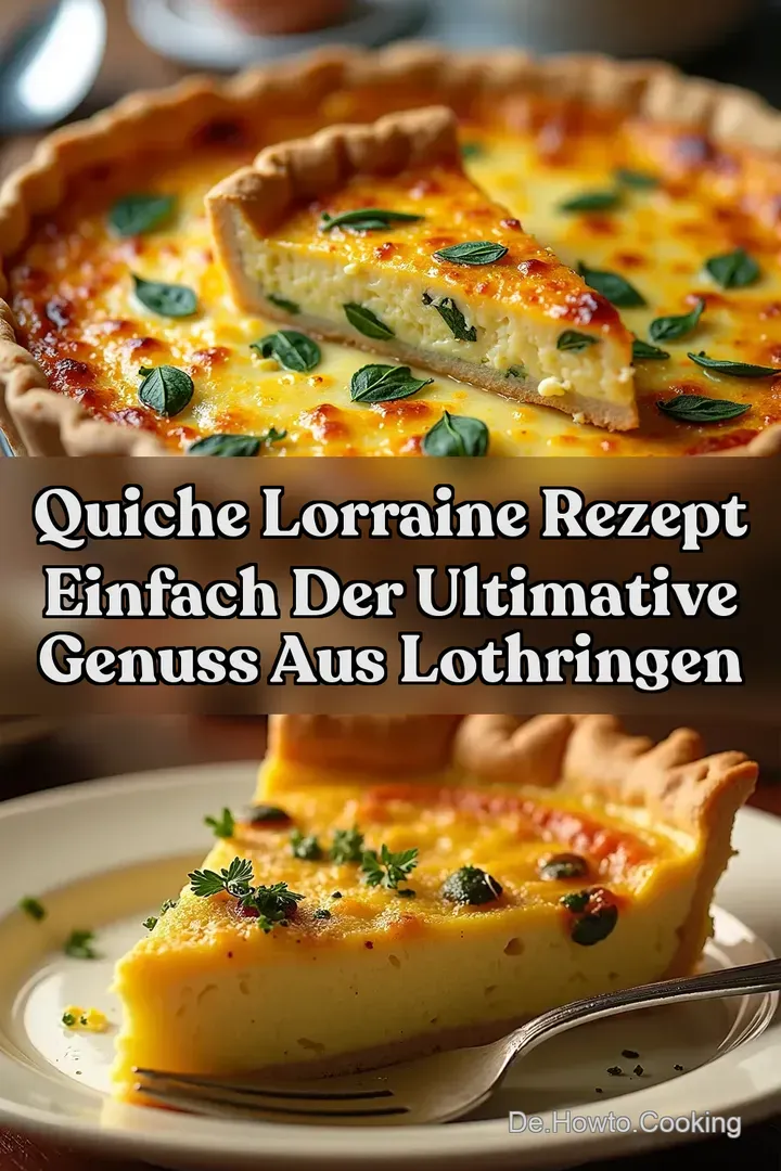 Quiche Lorraine Rezept Einfach Der ultimative Genuss aus Lothringen