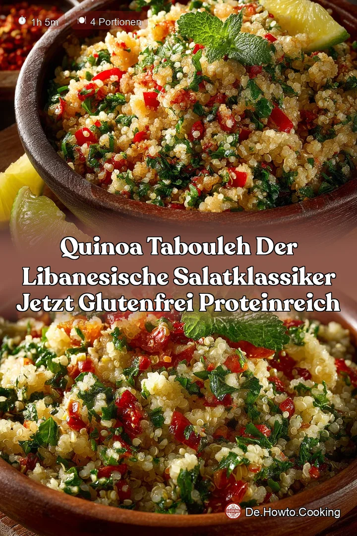 Quinoa Tabouleh Der libanesische SalatKlassiker jetzt glutenfrei proteinreich