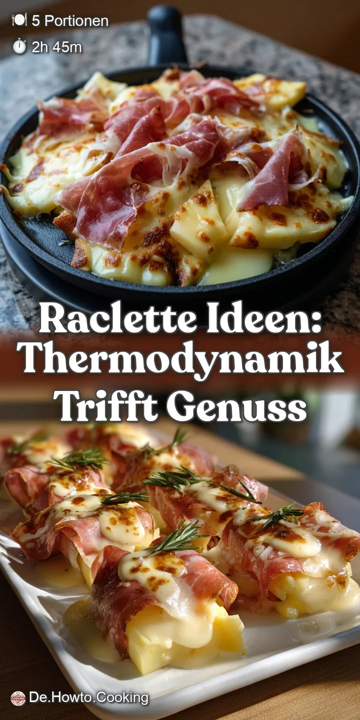 Close-up of bubbling, golden raclette cheese with a wonderfully gooey texture, enticingly pooling over crispy, grilled pot...