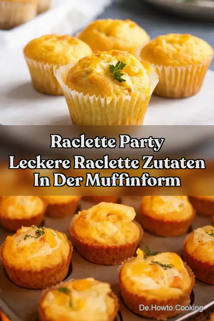 Raclette Party Leckere Raclette Zutaten in der Muffinform