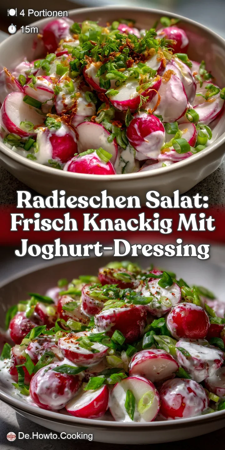 Radieschen Salat: Frisch Knackig mit Joghurt-Dressing