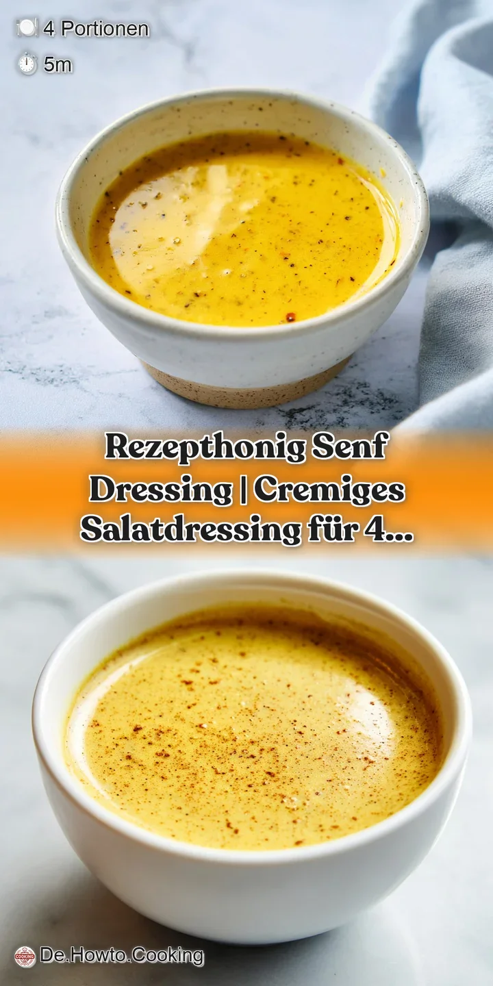A close-up of creamy, golden honey mustard dressing with vibrant yellow mustard seeds suspended within its texture.