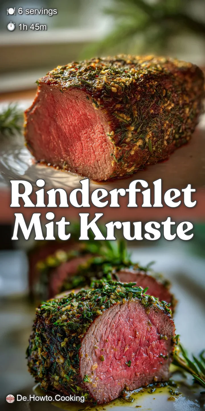 Close-up of a tender, medium-rare beef fillet, revealing a tender, pink center. Steam rises, hinting at a warm and savory ...