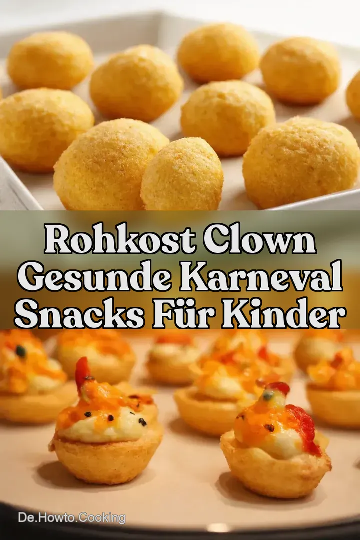 ROHKOST CLOWN Gesunde Karneval Snacks f&uuml;r Kinder
