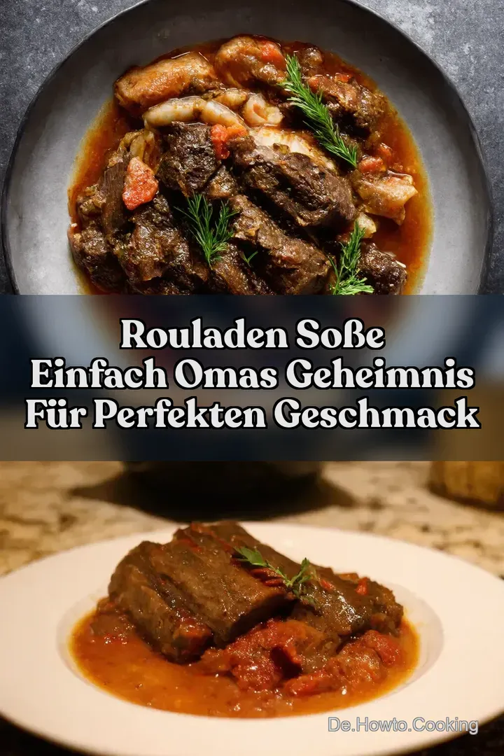 Rouladen Soße Einfach Omas Geheimnis für Perfekten Geschmack