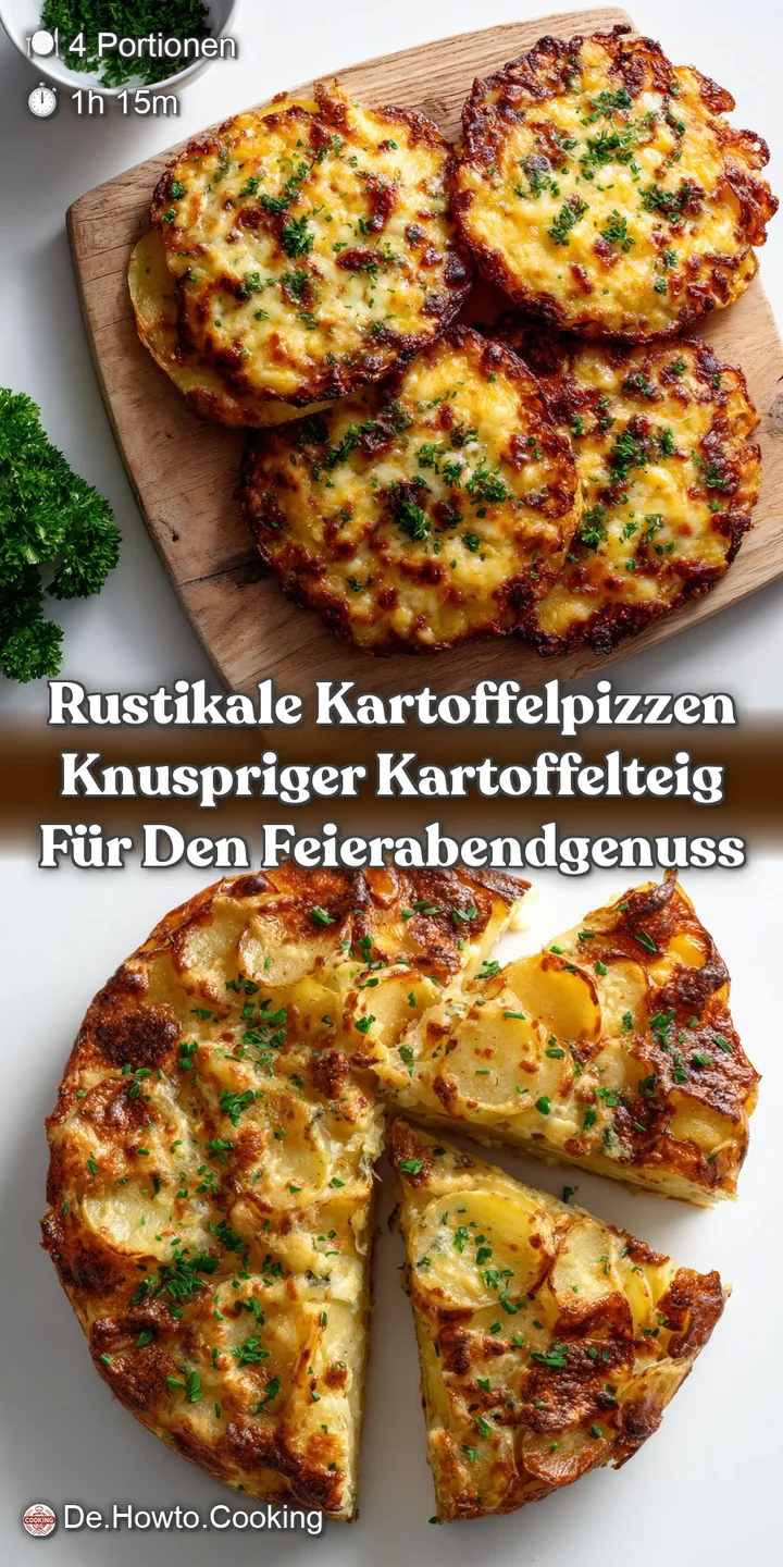 Rustikale Kartoffelpizzen Knuspriger Kartoffelteig f&uuml;r den FeierabendGenuss