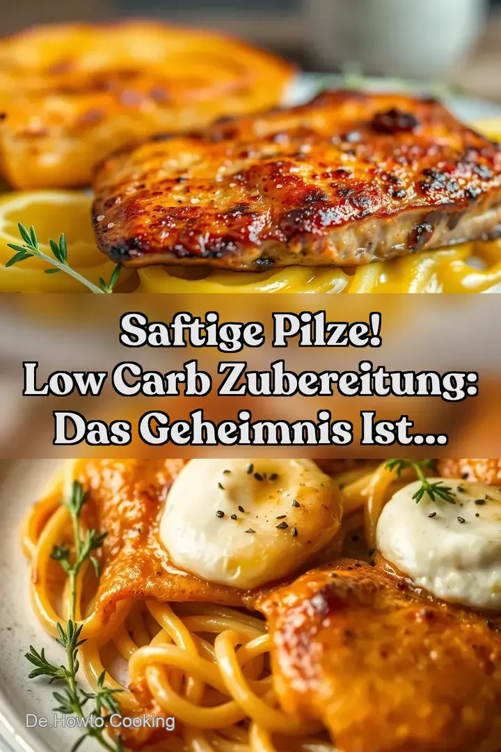 Saftige Pilze! Low Carb Zubereitung: Das Geheimnis ist...
