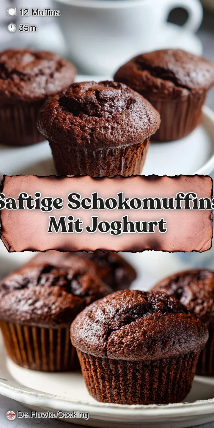 Close-up of a rich, dark chocolate muffin with a soft, slightly cracked top, hinting at its moist interior.