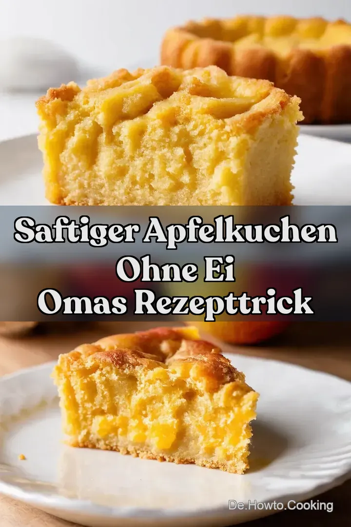 Saftiger Apfelkuchen ohne Ei Omas RezeptTrick