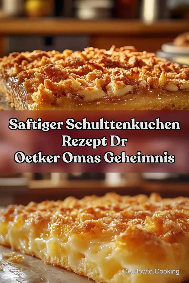 Saftiger SchulttenKuchen Rezept Dr Oetker Omas Geheimnis