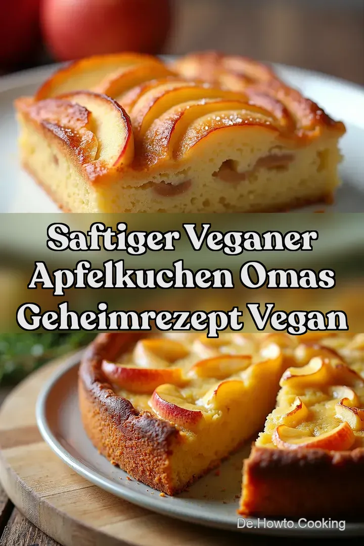 Saftiger Veganer Apfelkuchen Omas Geheimrezept VEGAN