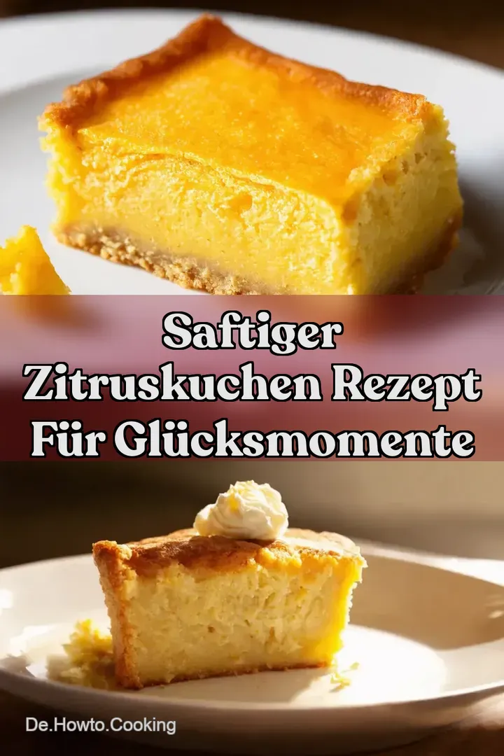 Saftiger Zitruskuchen Rezept für Glücksmomente