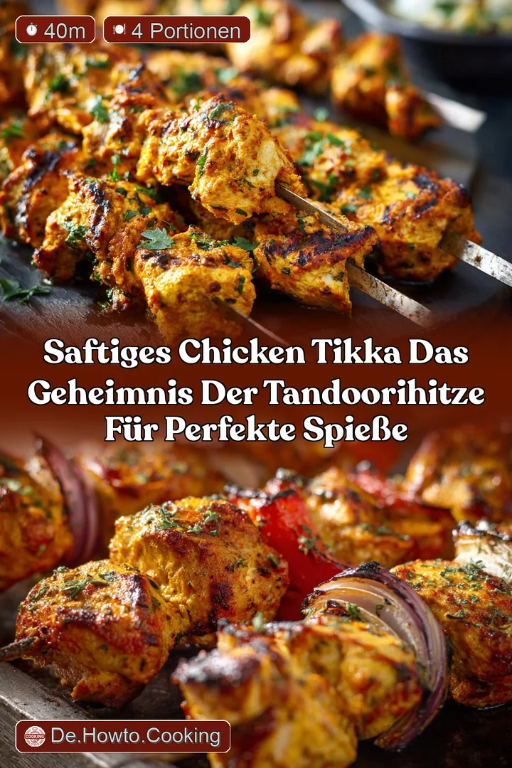 Saftiges Chicken Tikka Das Geheimnis der TandooriHitze f&uuml;r perfekte Spie&szlig;e