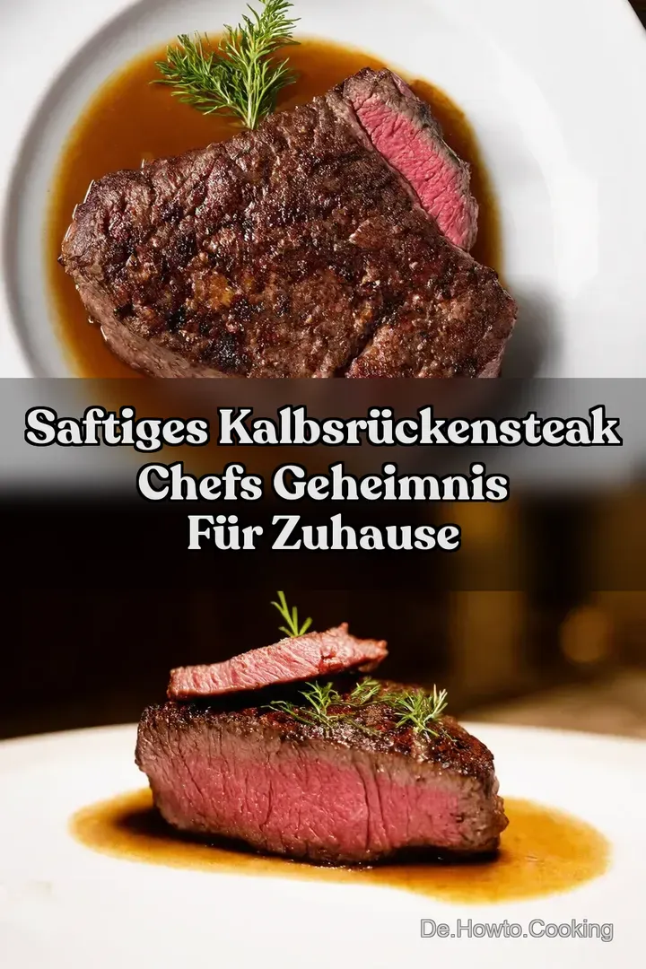 Saftiges Kalbsrückensteak Chefs Geheimnis für Zuhause