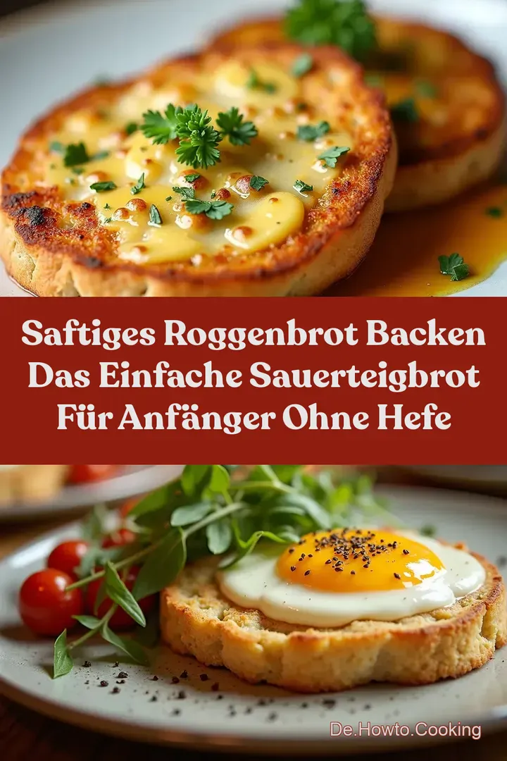 Saftiges Roggenbrot Backen Das Einfache Sauerteigbrot f&uuml;r Anf&auml;nger Ohne Hefe