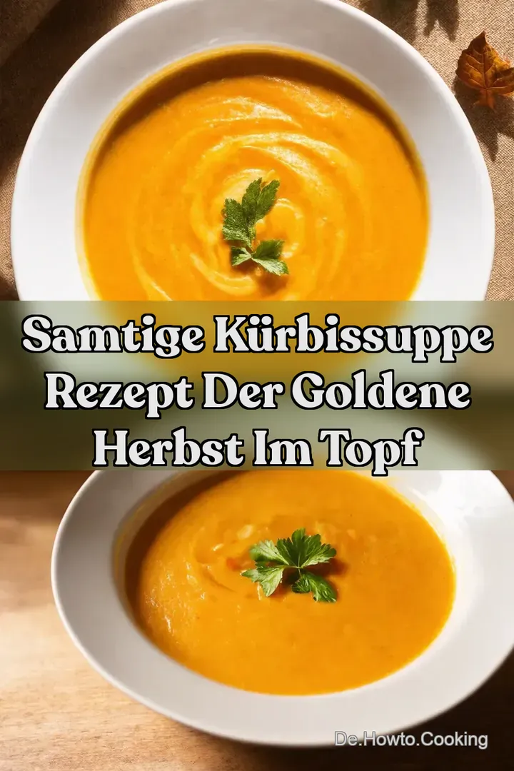 Samtige Kürbissuppe Rezept Der Goldene Herbst im Topf