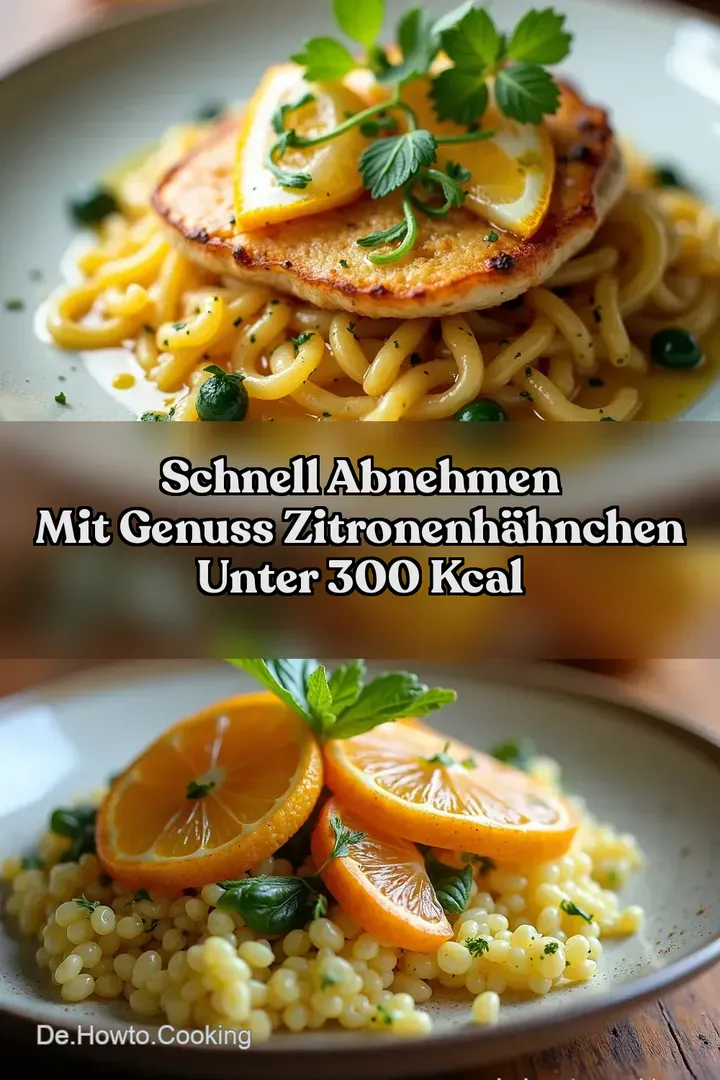 Schnell Abnehmen mit Genuss ZitronenHähnchen unter 300 kcal