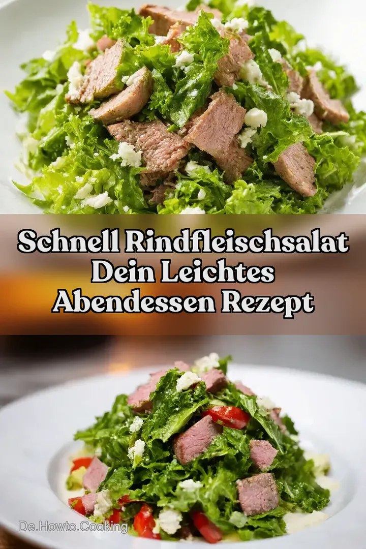 Schnell Rindfleischsalat Dein leichtes Abendessen Rezept