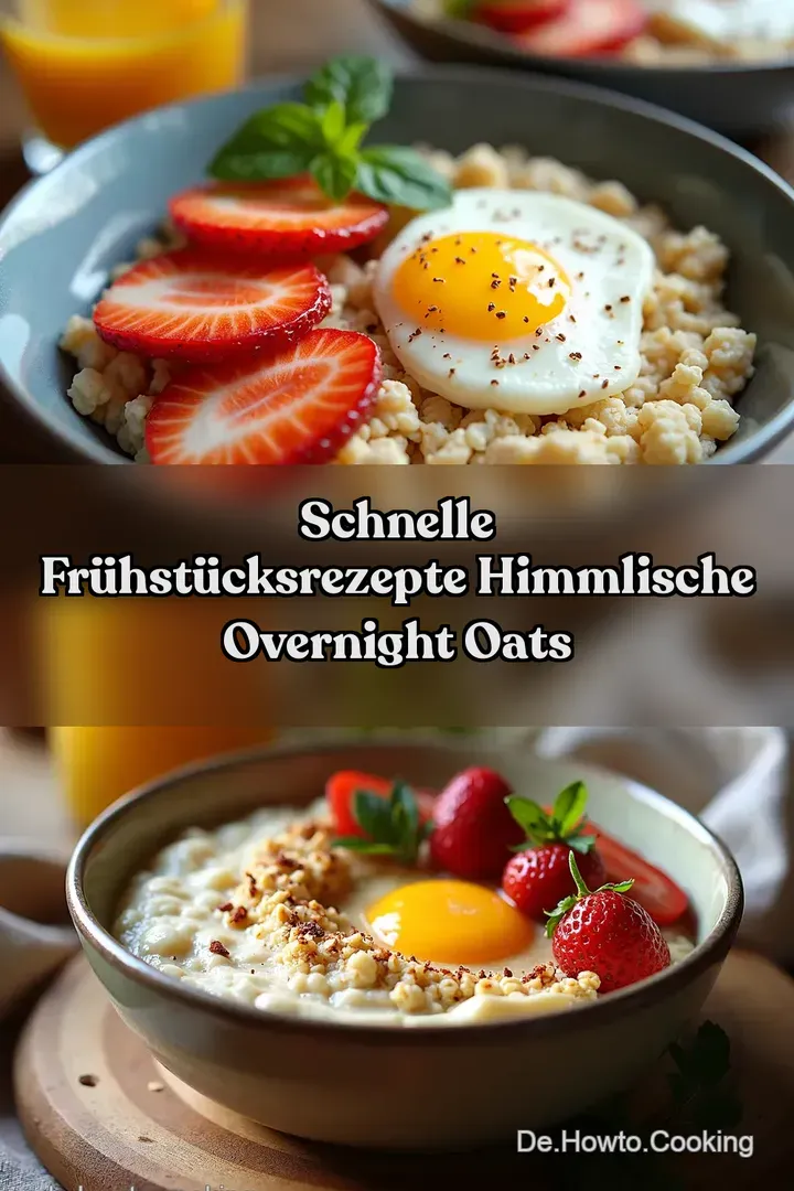 Schnelle Fr&uuml;hst&uuml;cksrezepte Himmlische Overnight Oats