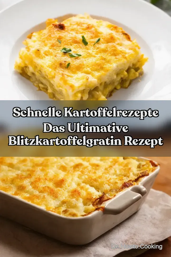 Schnelle Kartoffelrezepte Das ultimative BlitzKartoffelgratin Rezept