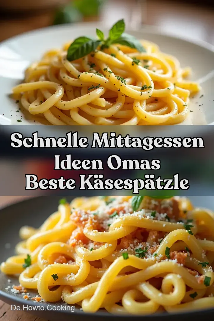 Schnelle Mittagessen Ideen Omas Beste K&auml;sesp&auml;tzle